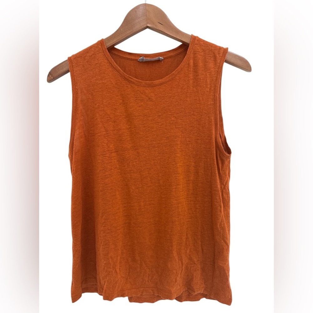 Everlane Orange Sleeveless Top